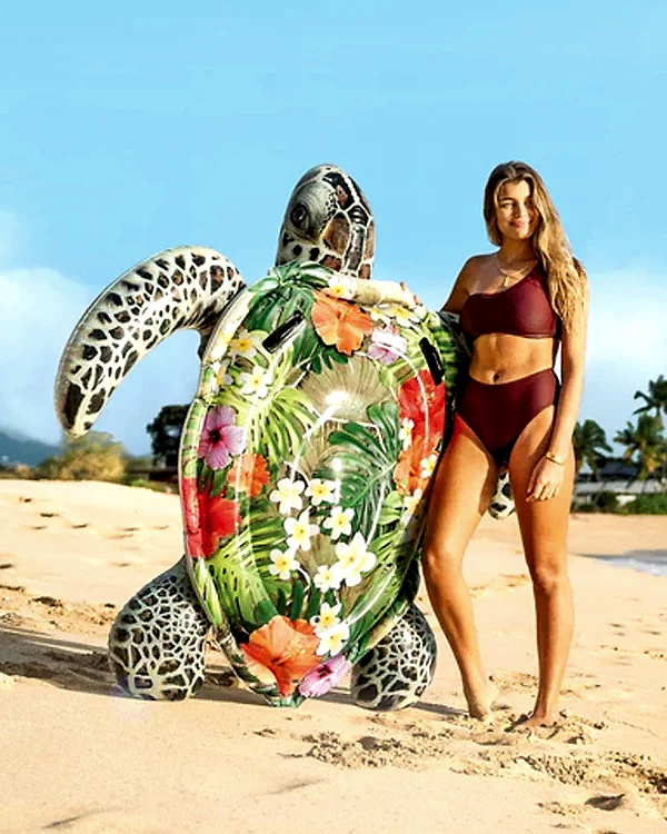 Intex Desenli Şişme Kaplumbağa Deniz Yatağı