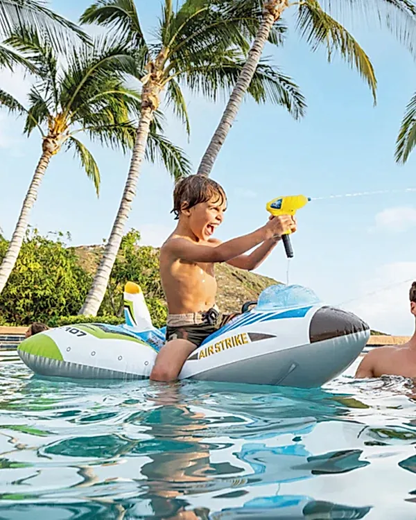 Intex Mavi Şişme Savaş Uçağı Deniz Oyuncağı