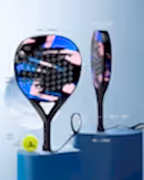 Karbon Fiber Padel Raketi – Mavi-Pembe