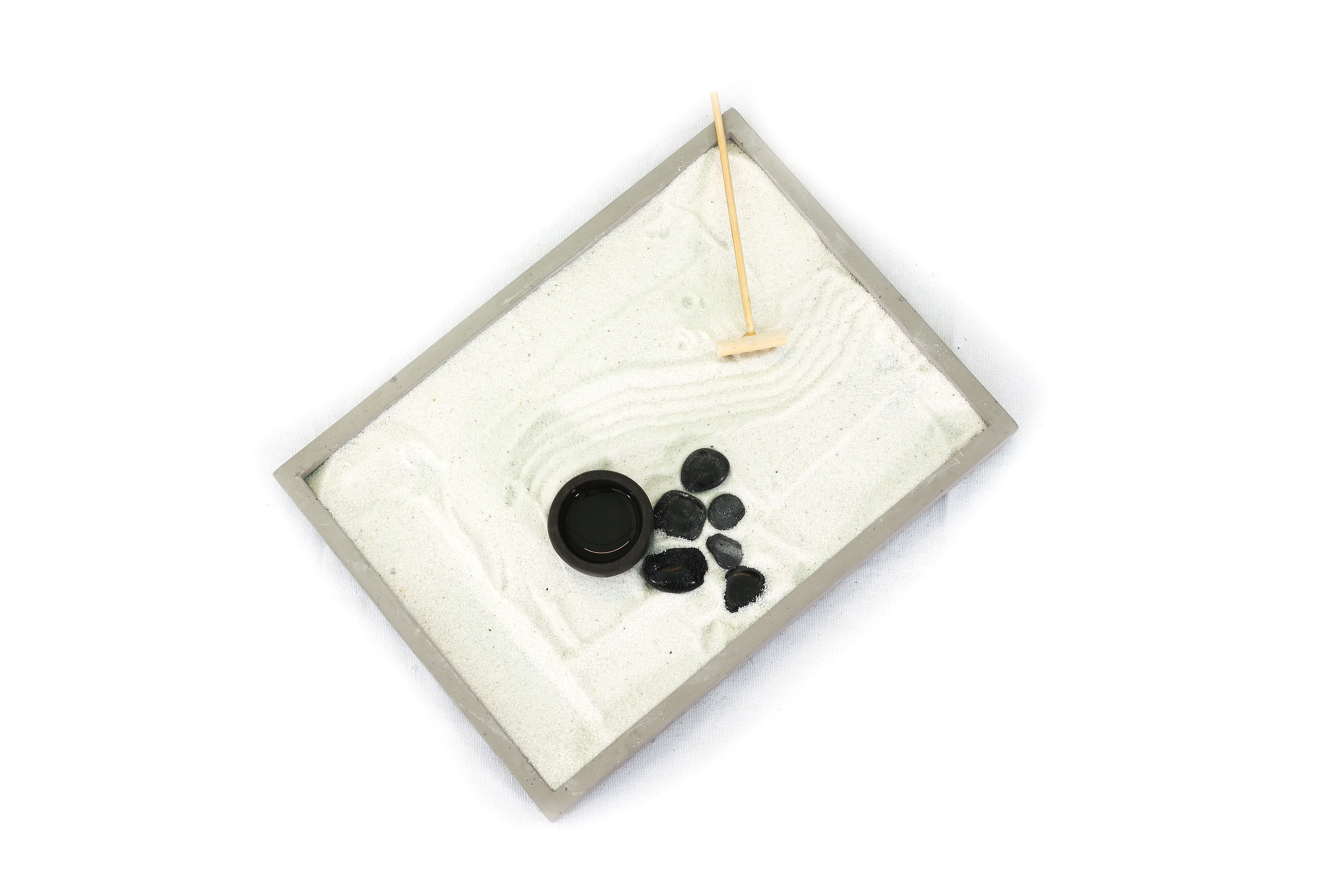 Dikdörtgen Mini Zen Bahçesi