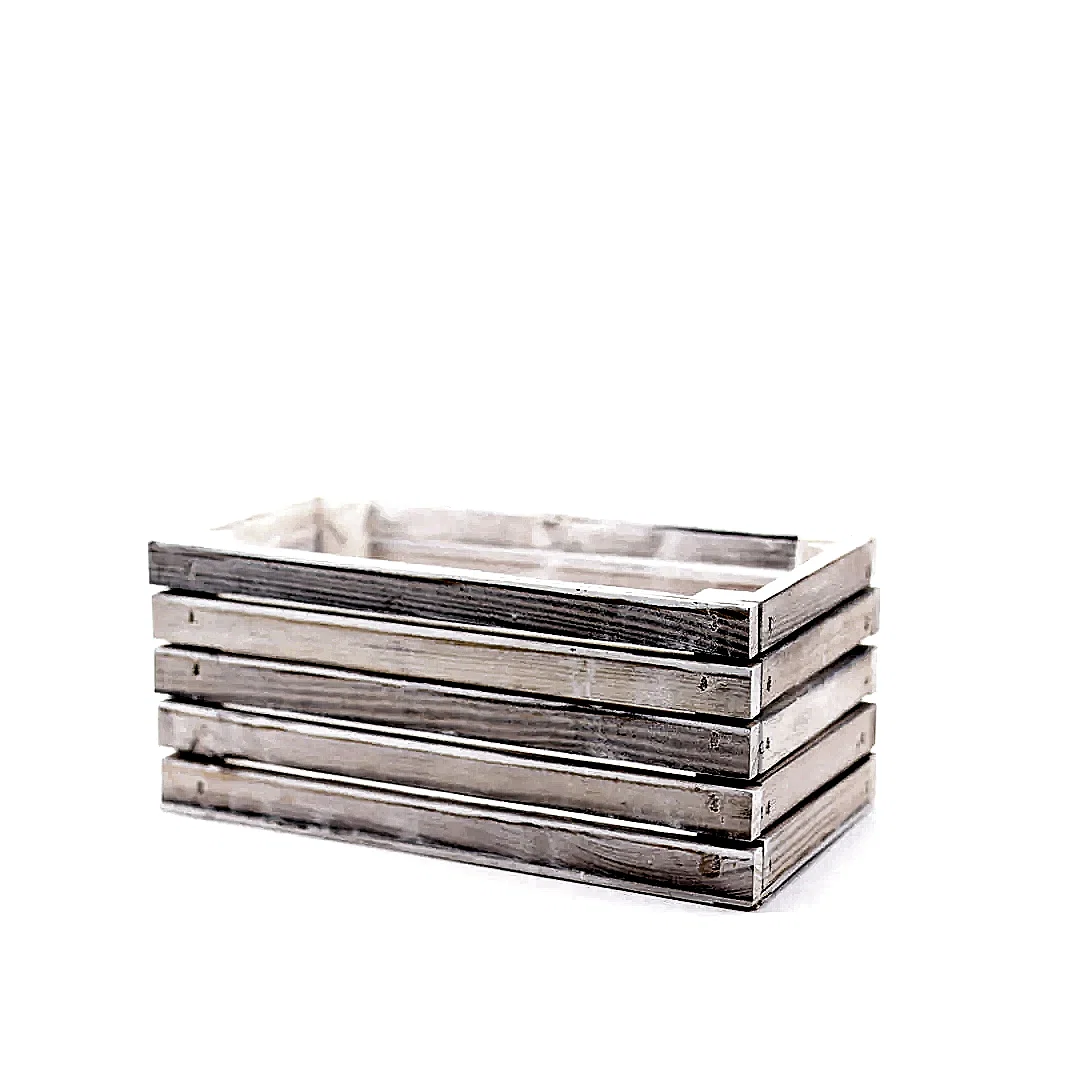 Ahşap Dikdörtgen Saksı Küçük Boy