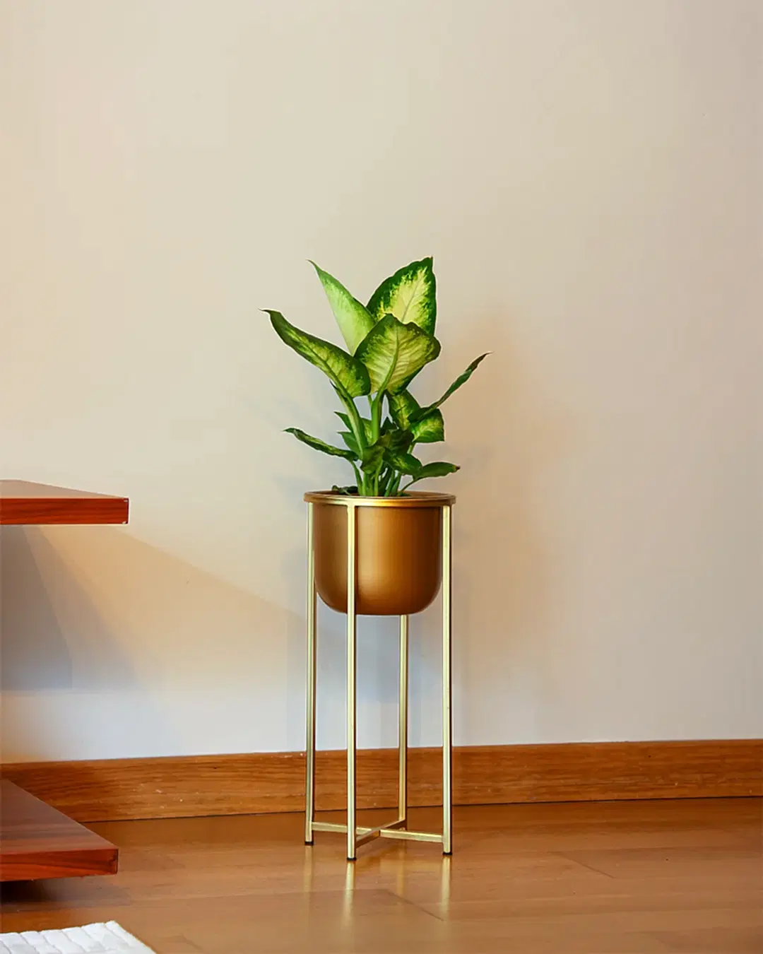 Athena Ayaklı Metal Saksı Küçük Boy