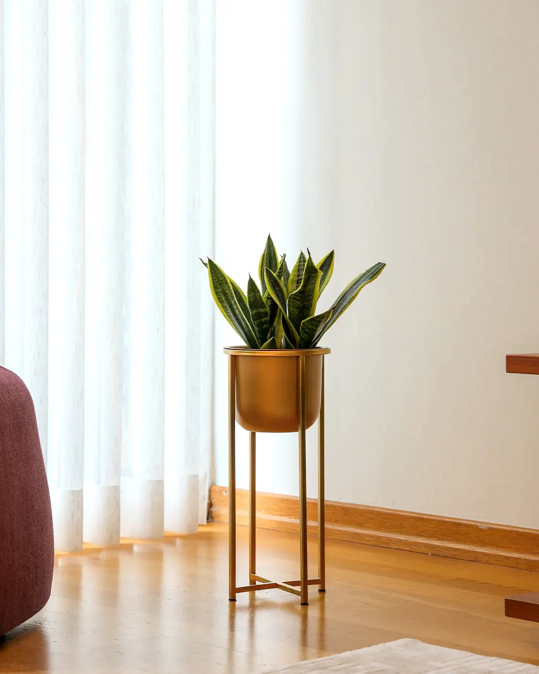 Athena Ayaklı Metal Saksı Küçük Boy