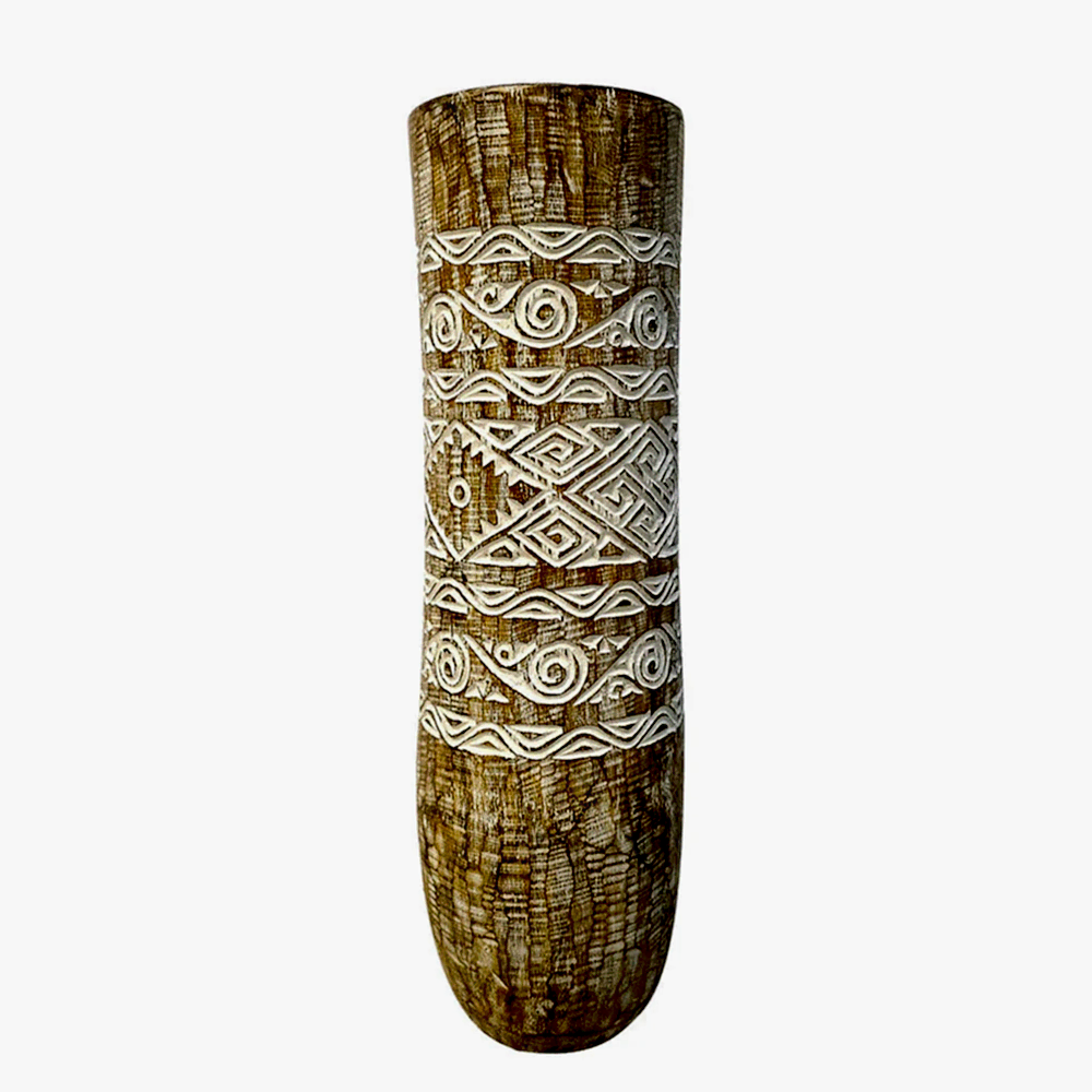 Bali Motifli Palmiye Saksısı XL