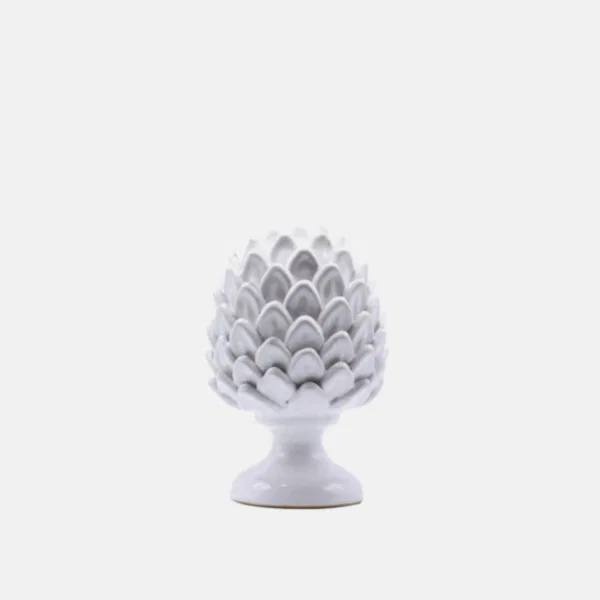 Beyaz Dekoratif Kozalak 27 cm