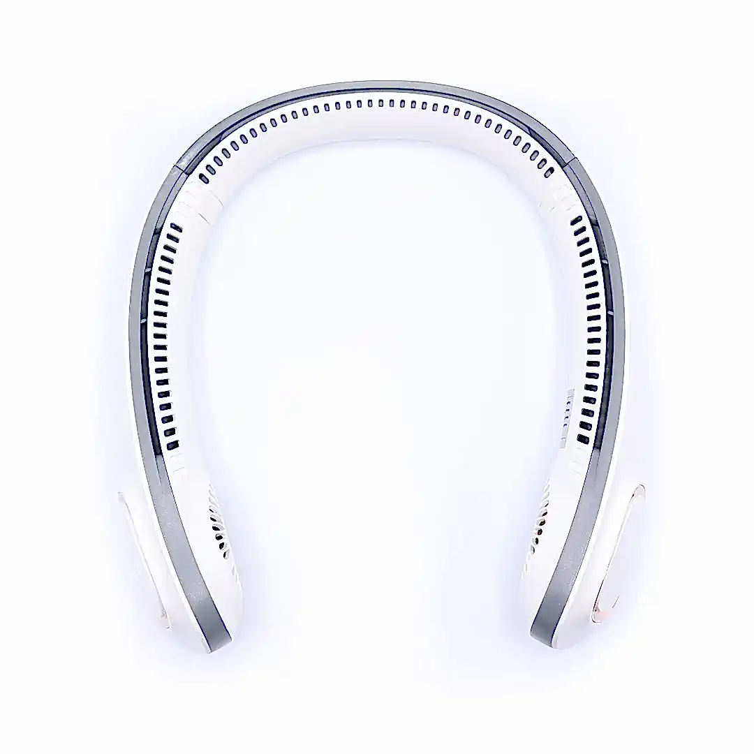 Beyaz Taşınabilir Ve Şarjlı Boyun Fanı- Built-in 2000mah Neck Fan White