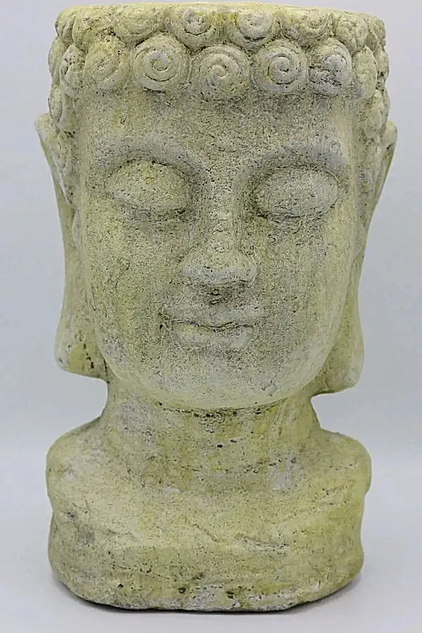 Buda Heykel Saksı Kahverengi