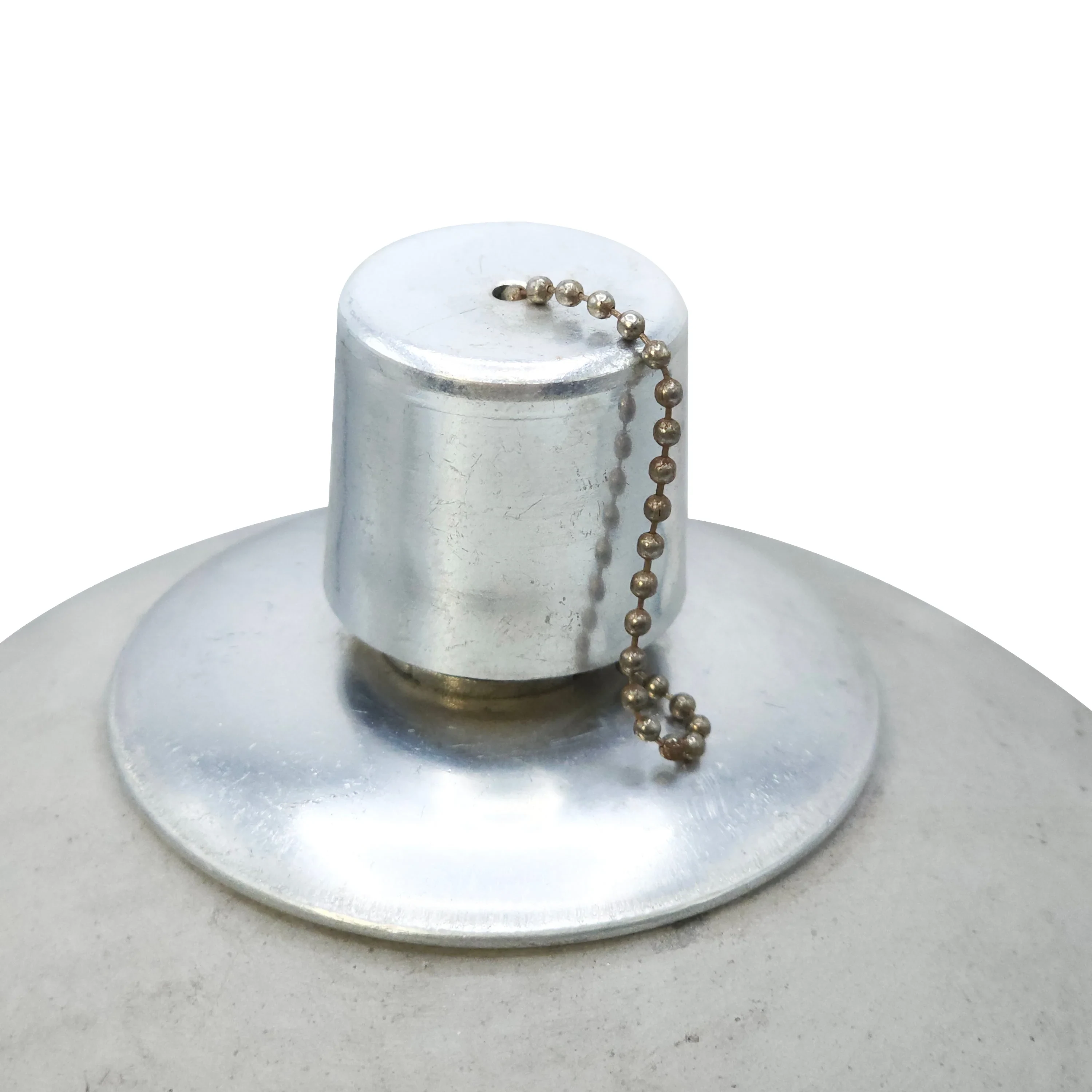 Büyük Beton Yuvarlak Mumluk Gri