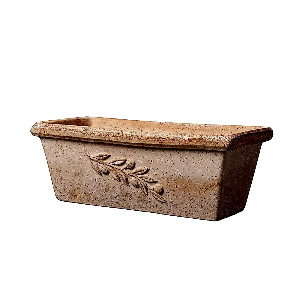 Cassetta Olive 40 cm Toprak Saksı Terracota