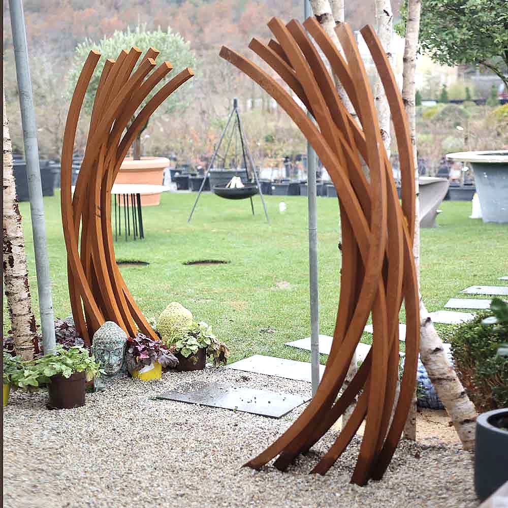 Corten Dekoratif Bahçe Heykeli