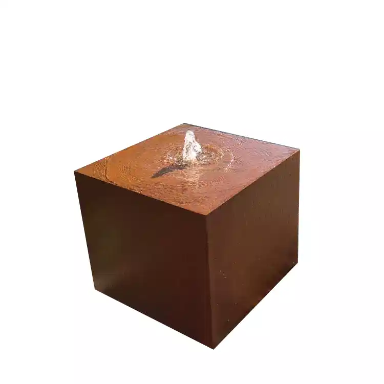 Corten Dikdörtgen Su Tablası