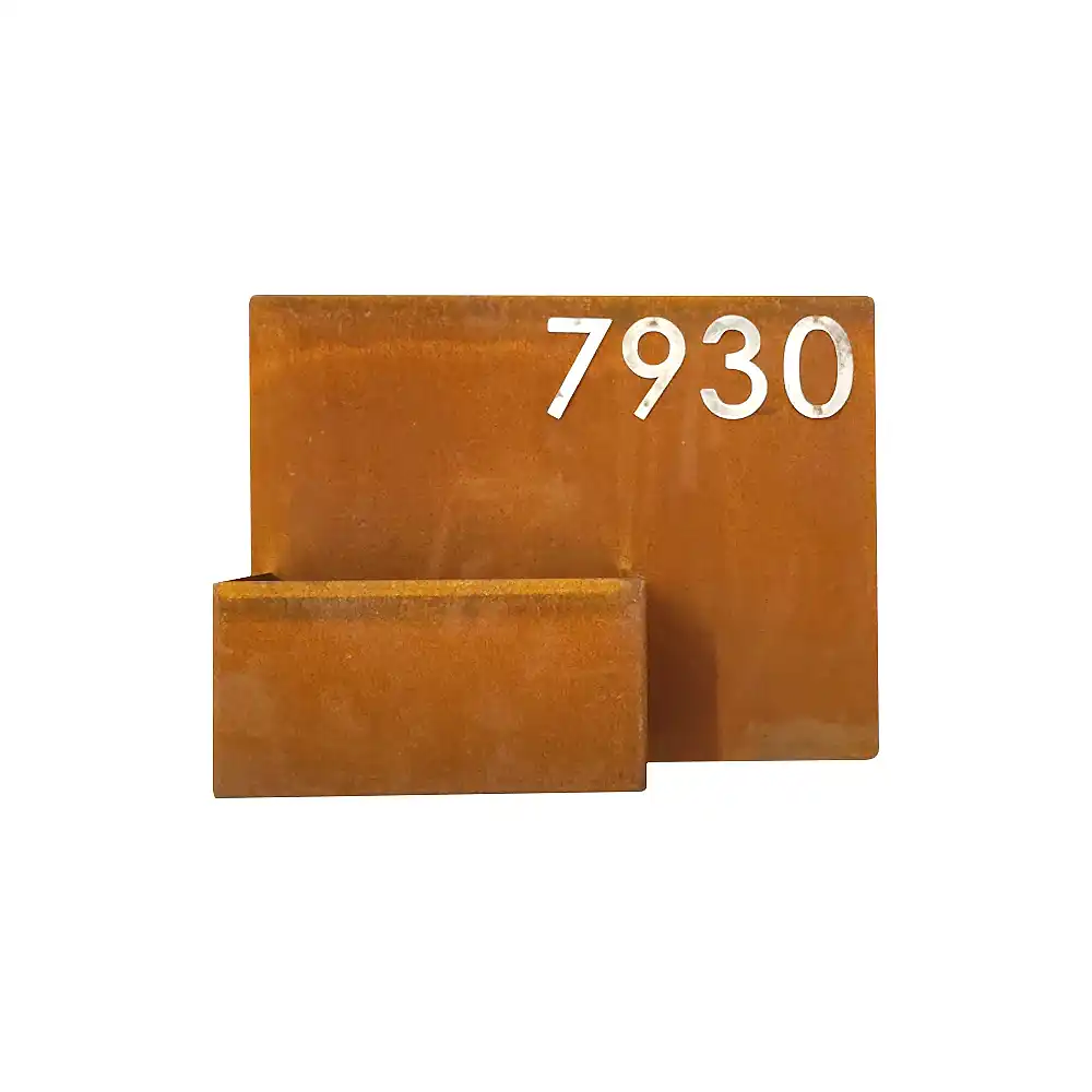 Corten Numaralı Modern Saksı