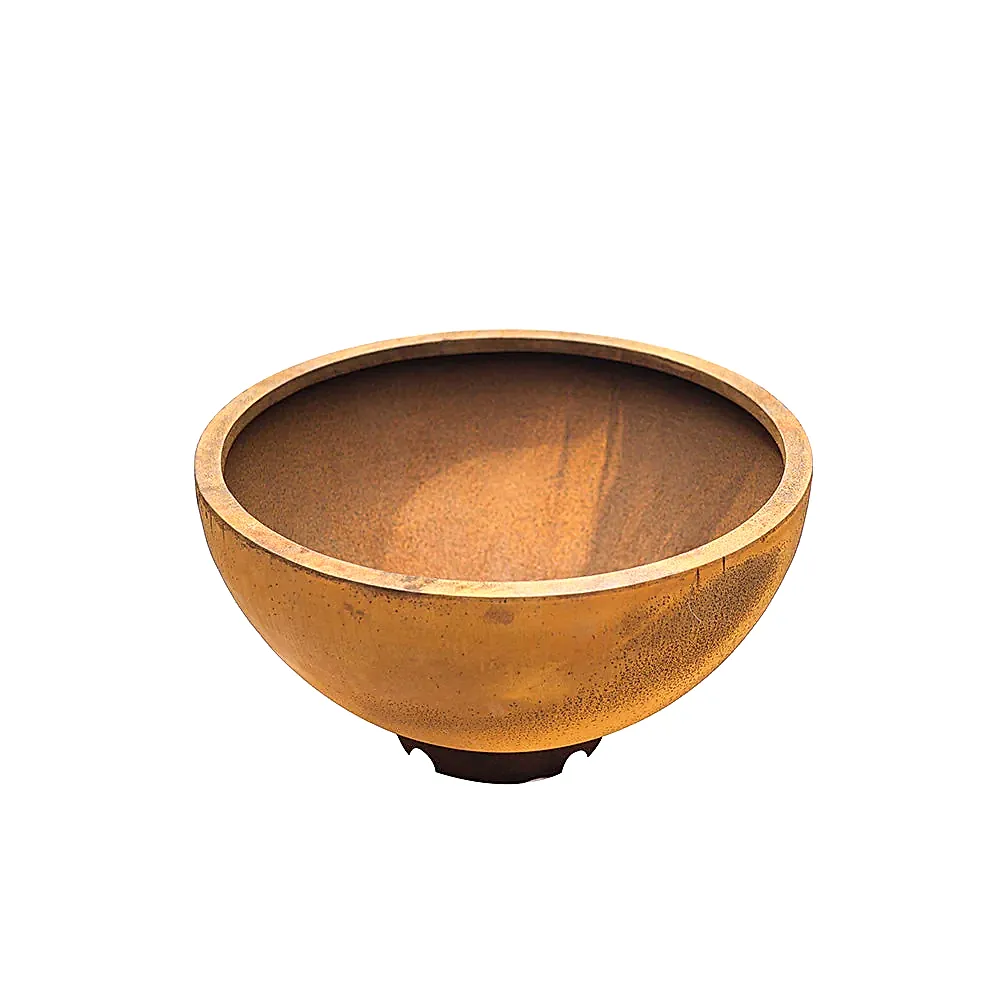 Corten Yuvarlak Saksı Küçük