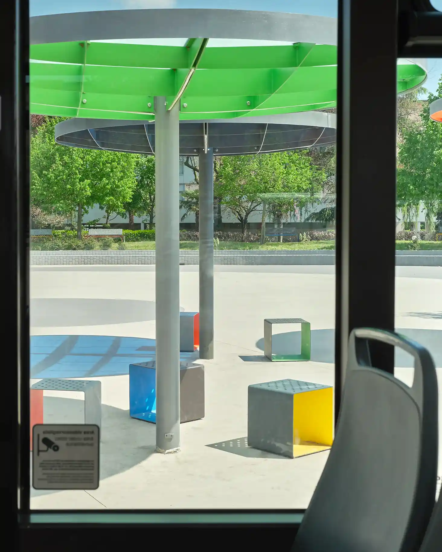 Cubix Metal Koltuk - Kırmızı