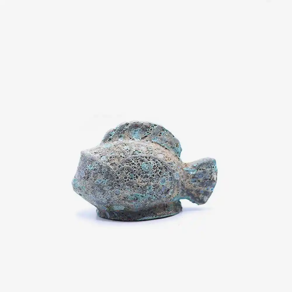 Dekoratif Balık Heykel Küçük Mavi