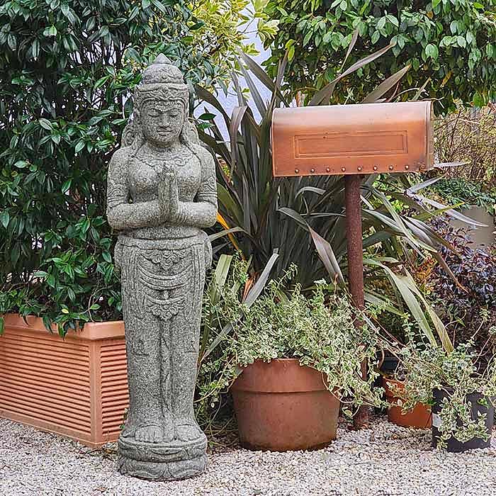 Dewi Oyma Taş Heykel  120 cm Gri