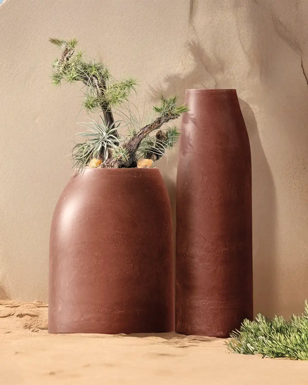 Epocco Tall Plastik Saksı Terracotta