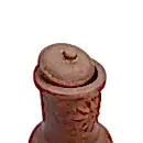 Güneş Motifli Küçük Chimenea Kırmızı