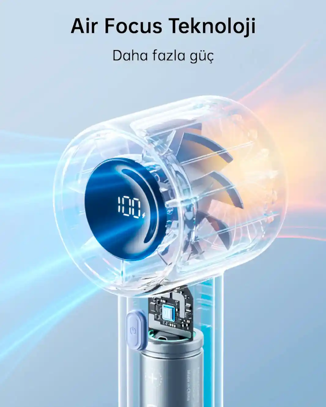 Handheld Fan Ultra 2(9000mAh) Kahverengi El Fanı / Fener