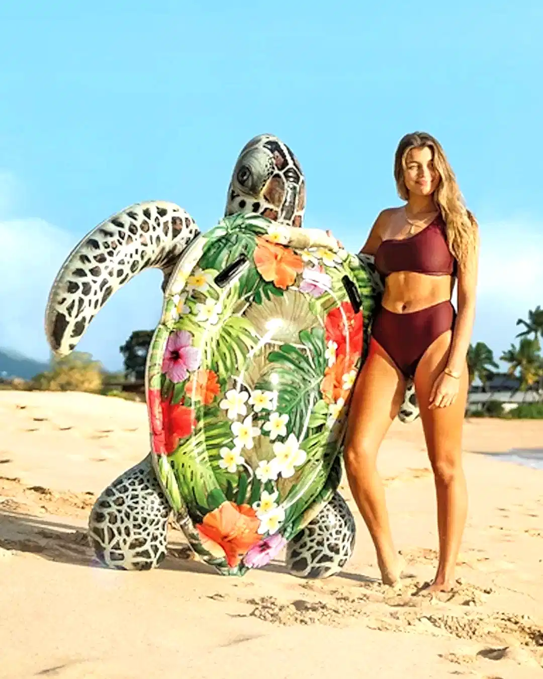 Intex Desenli Şişme Kaplumbağa Deniz Yatağı