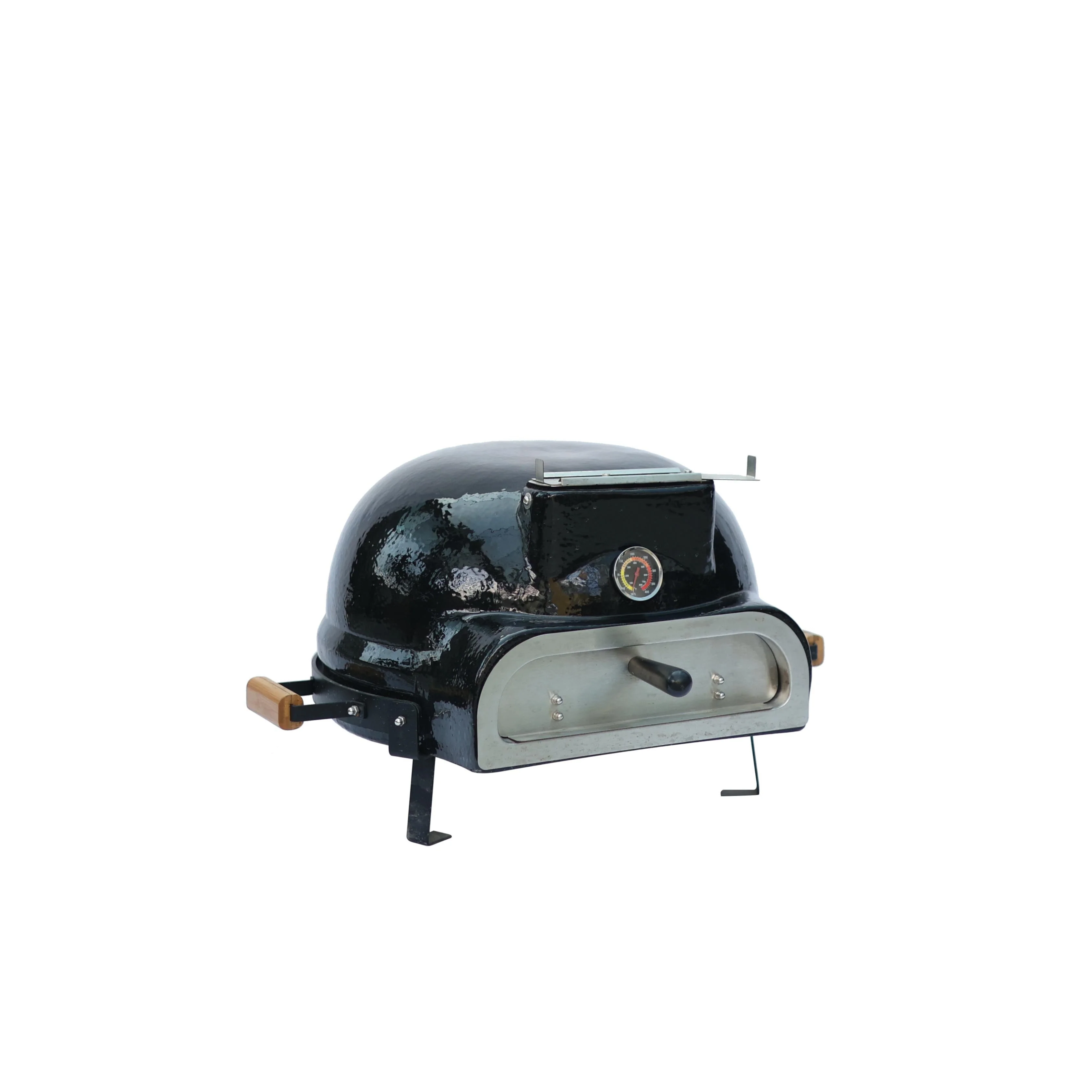 Kamado Pizza Fırını Siyah