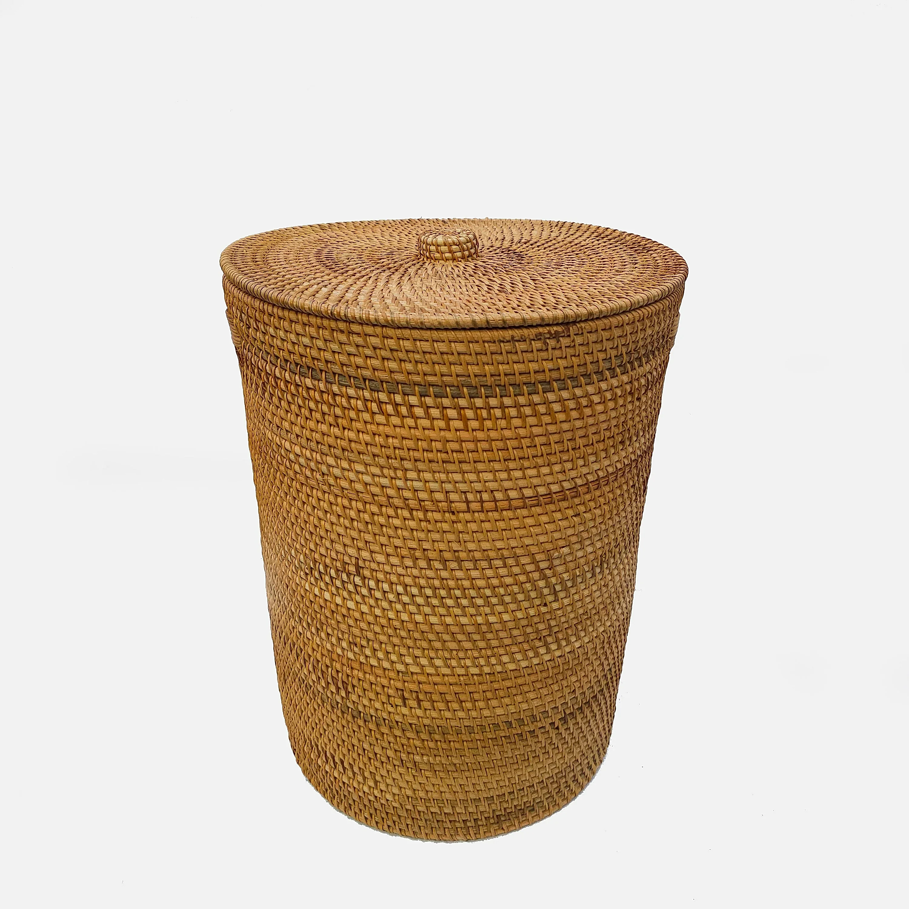 Kapaklı Rattan Sepet Kahverengi