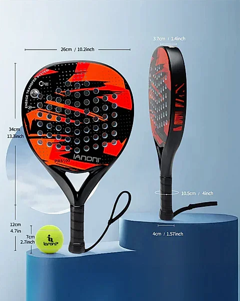 Karbon Fiber Padel Raketi – Kırmızı