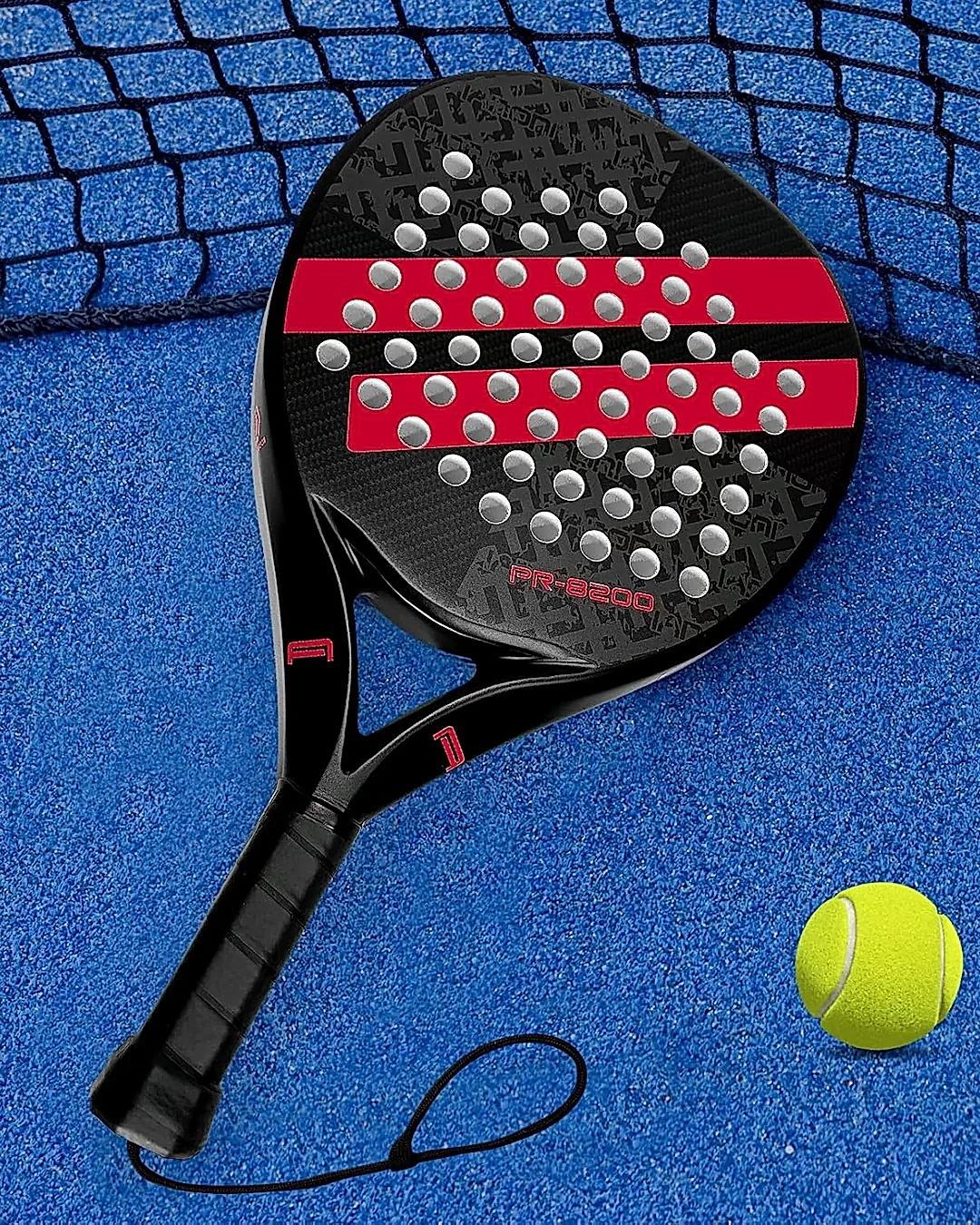 Karbon Fiber Padel Raketi – Kırmızı