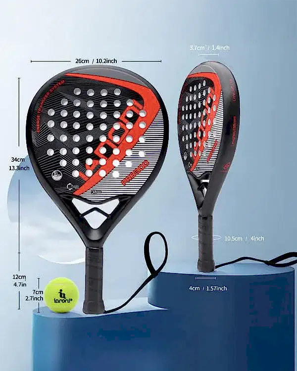 Karbon Fiber Padel Raketi – Kırmızı