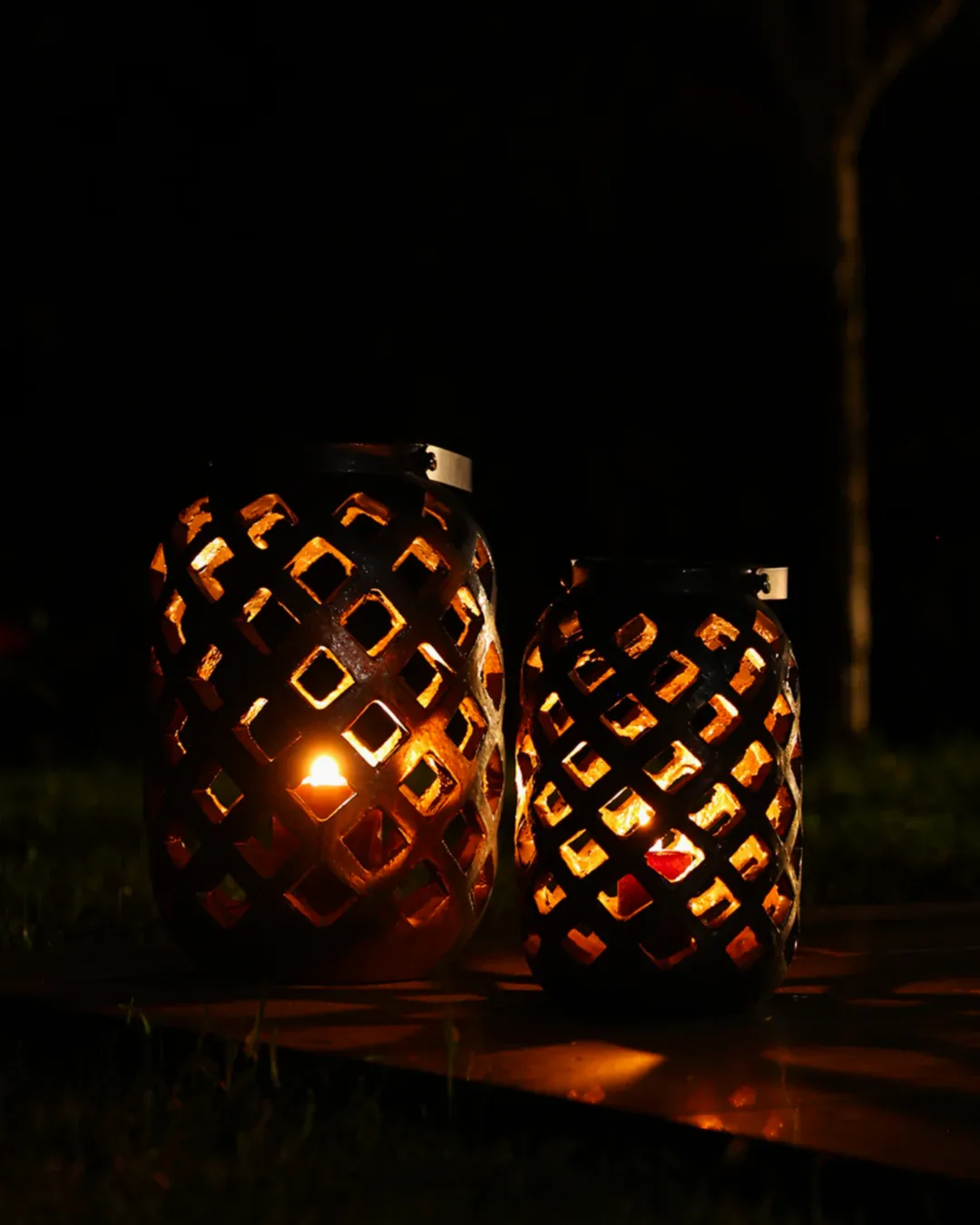 Lantern Bronz Küçük Boy Mumluk