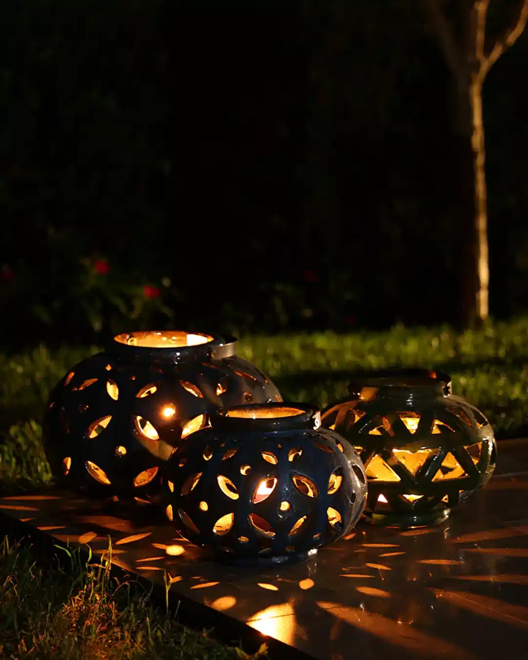 Lantern Mavi Küçük Boy Mumluk