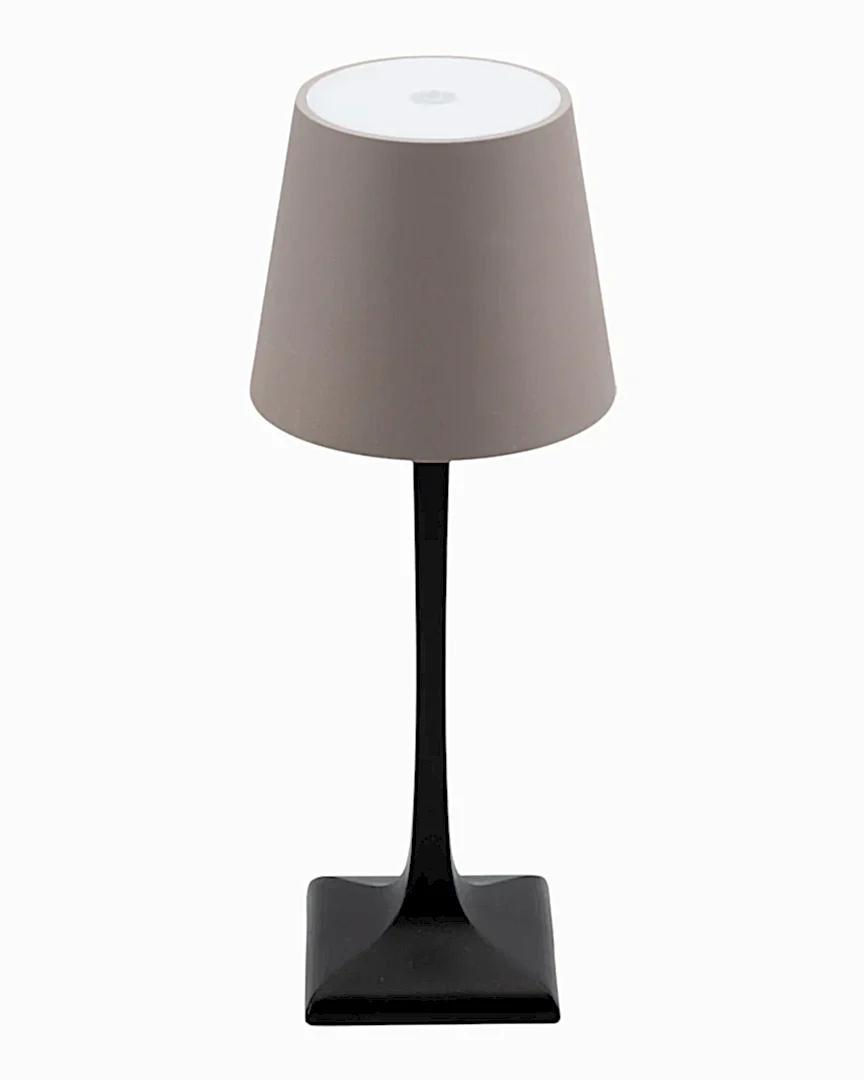 Milano Kablosuz Şarjlı Masa Lambası – Taupe / Siyah