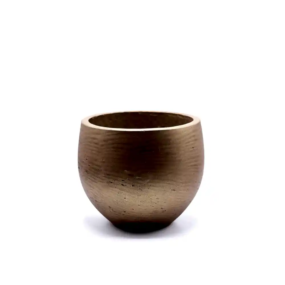 Mini Orb M Bakır Renk Fiberstone Saksı