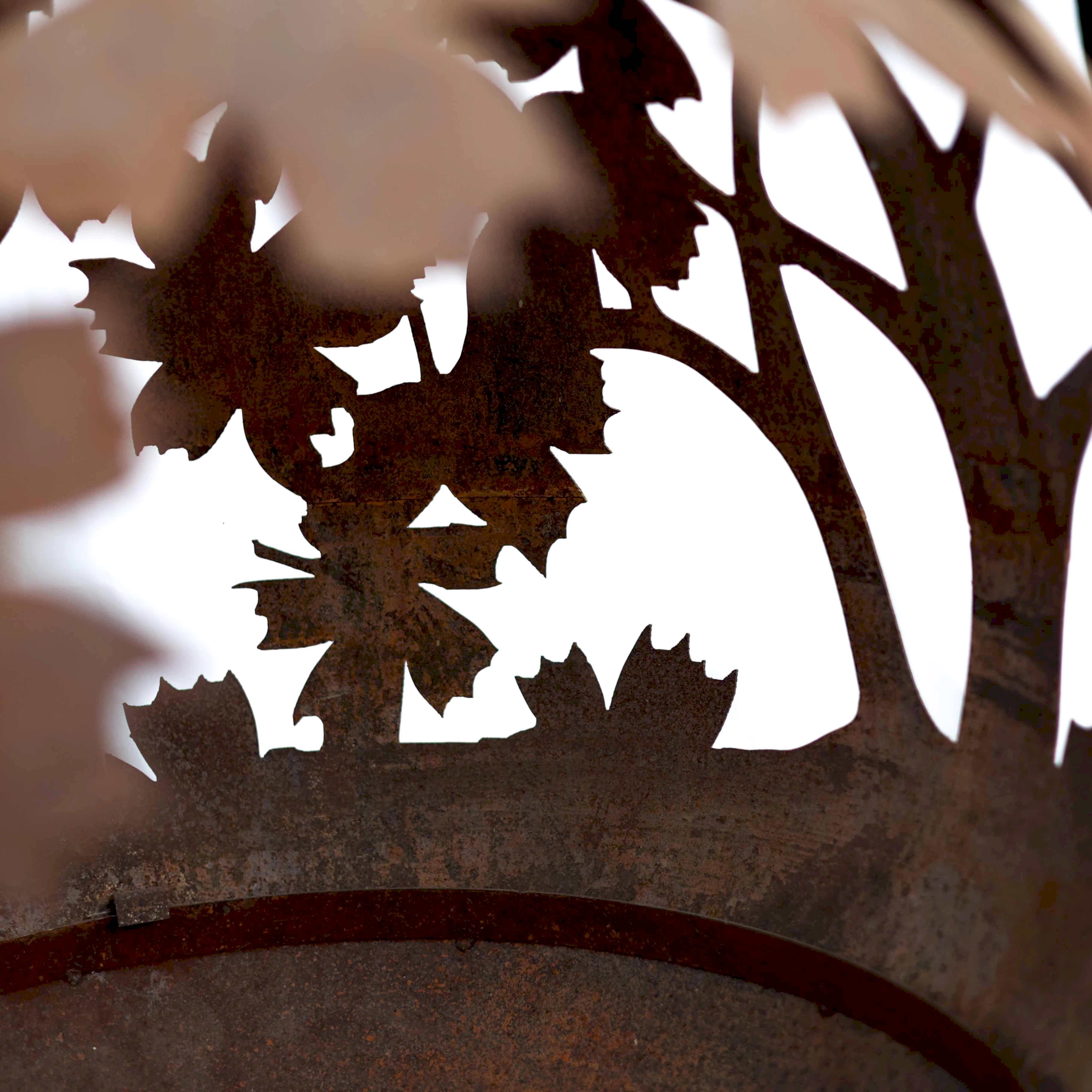 Molle Ateş Çukuru Lazer Kesim Corten