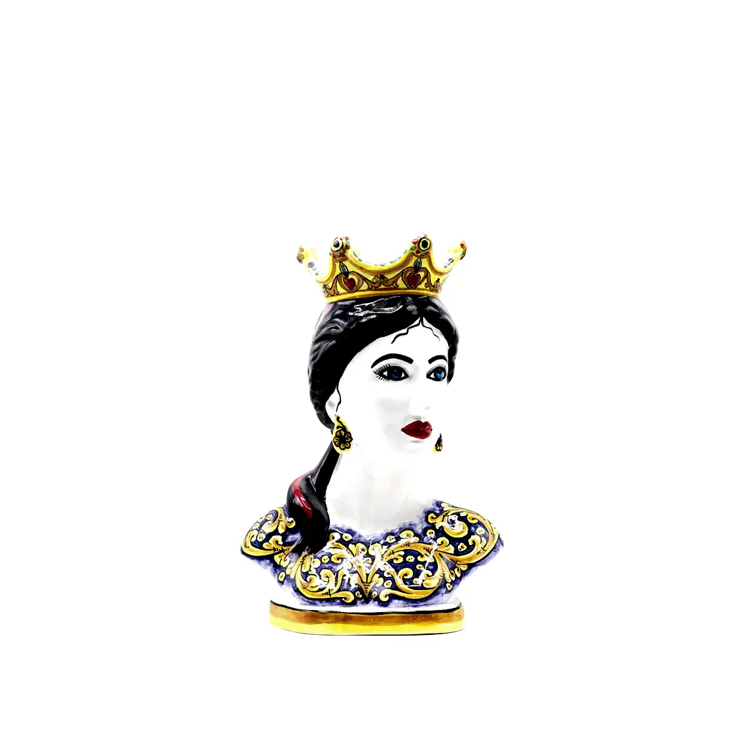 Moor Dekoratif Kraliçe Büst Heykel