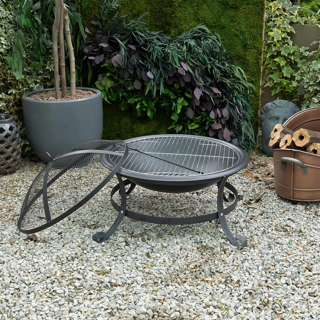 Nysa Bahçe Şöminesi Siyah