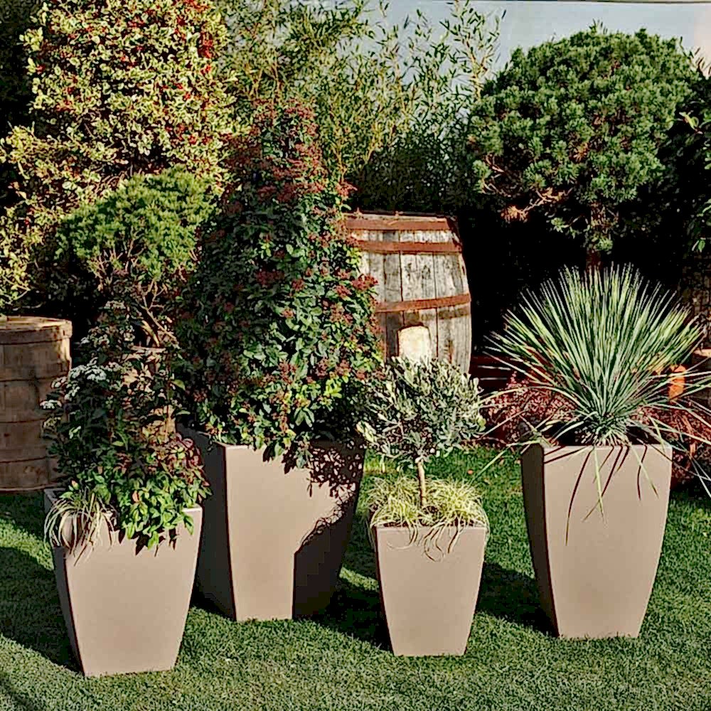 Quadro Veneto 60 Plastik Saksı Kapuçino