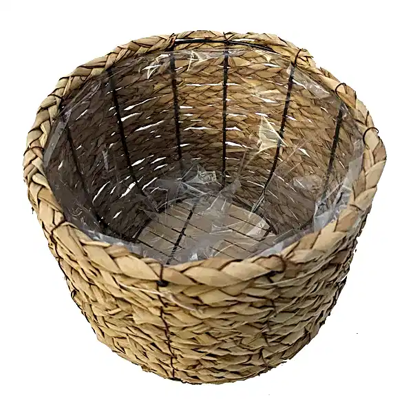 Santo Kahverengi Küçük Boy Hasır Saksı