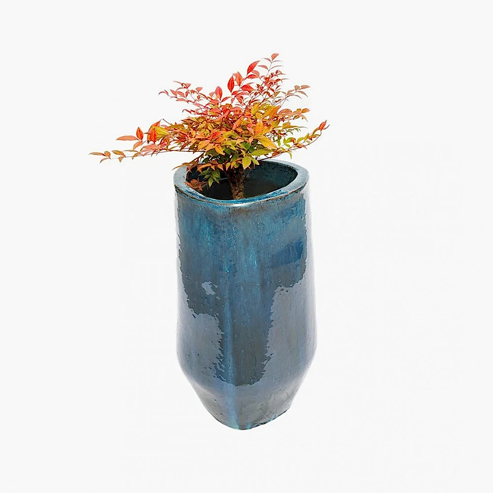 Shanghai Küçük Boy Saksı Mavi