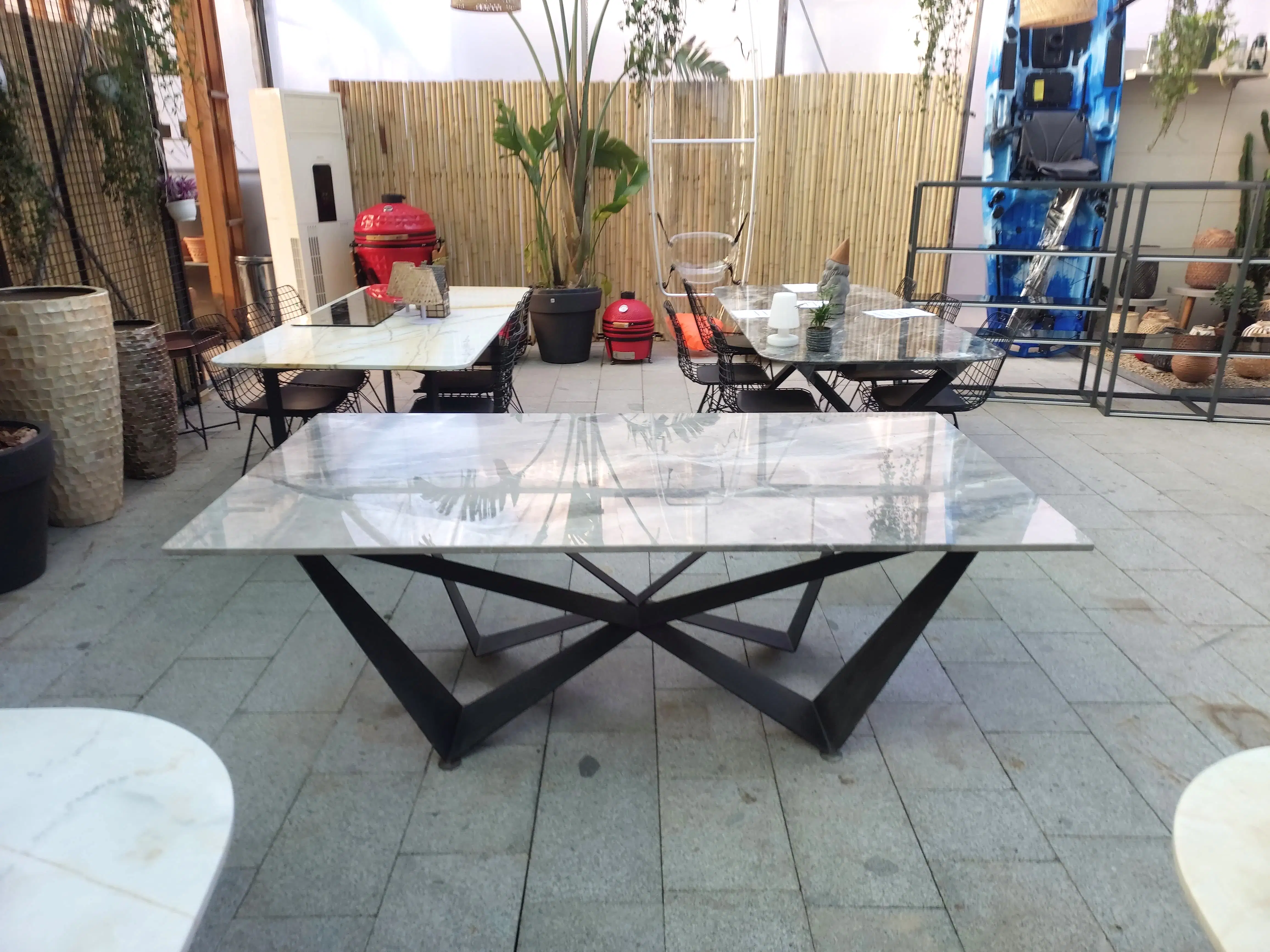 Silver Fantasy Mermer Masa Koyu Gri