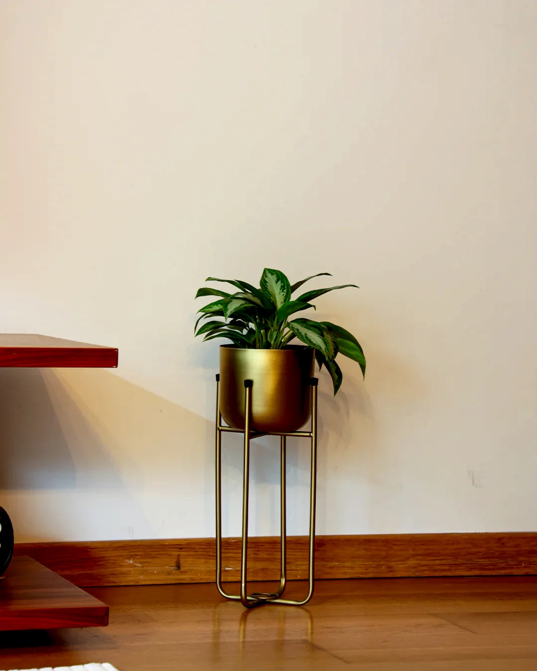 Superbia Ayaklı Metal Saksı Küçük Boy Sarı