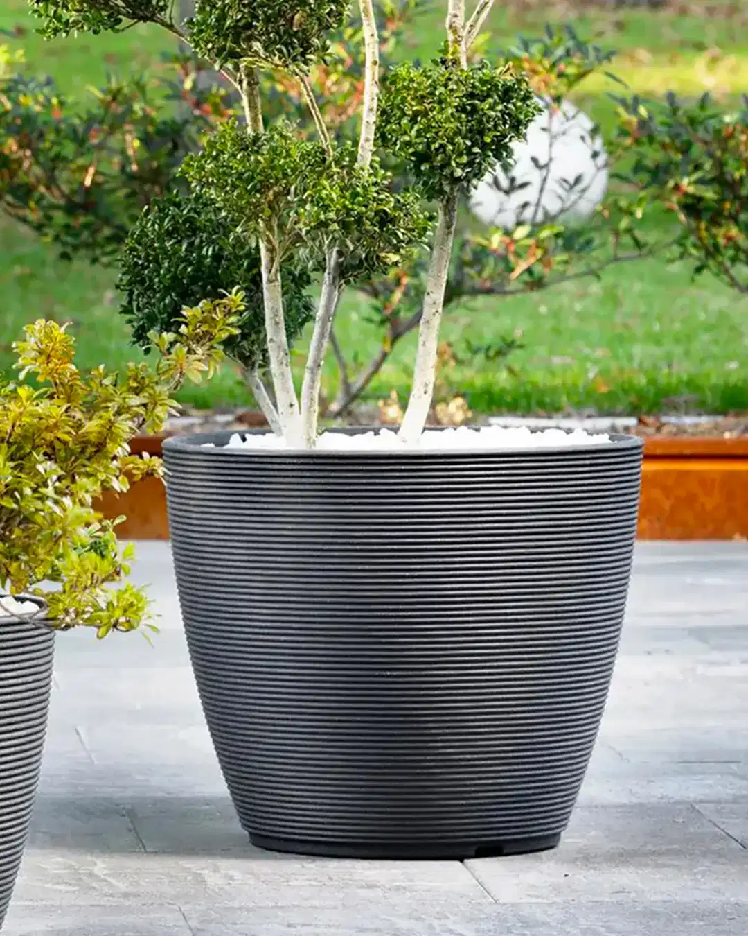 Urban Ring 57 Plastik Saksı Gri