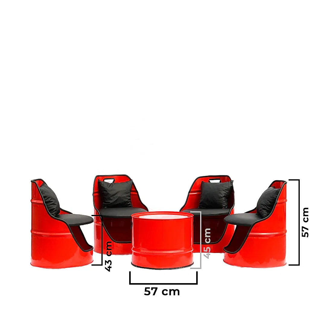 Varil Oturma Grubu Dört Kişilik