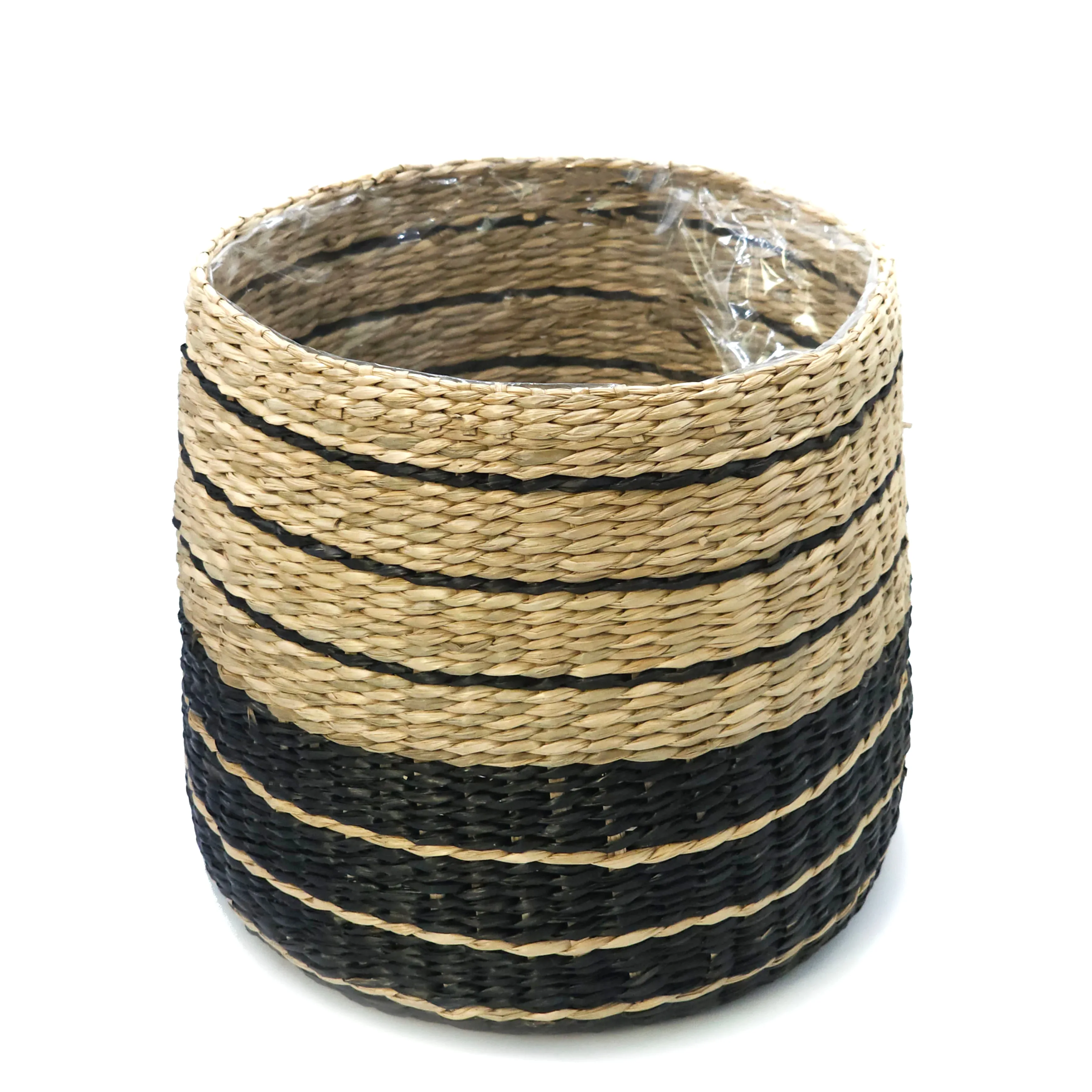 Yayvan Hasır Sepet Kahverengi