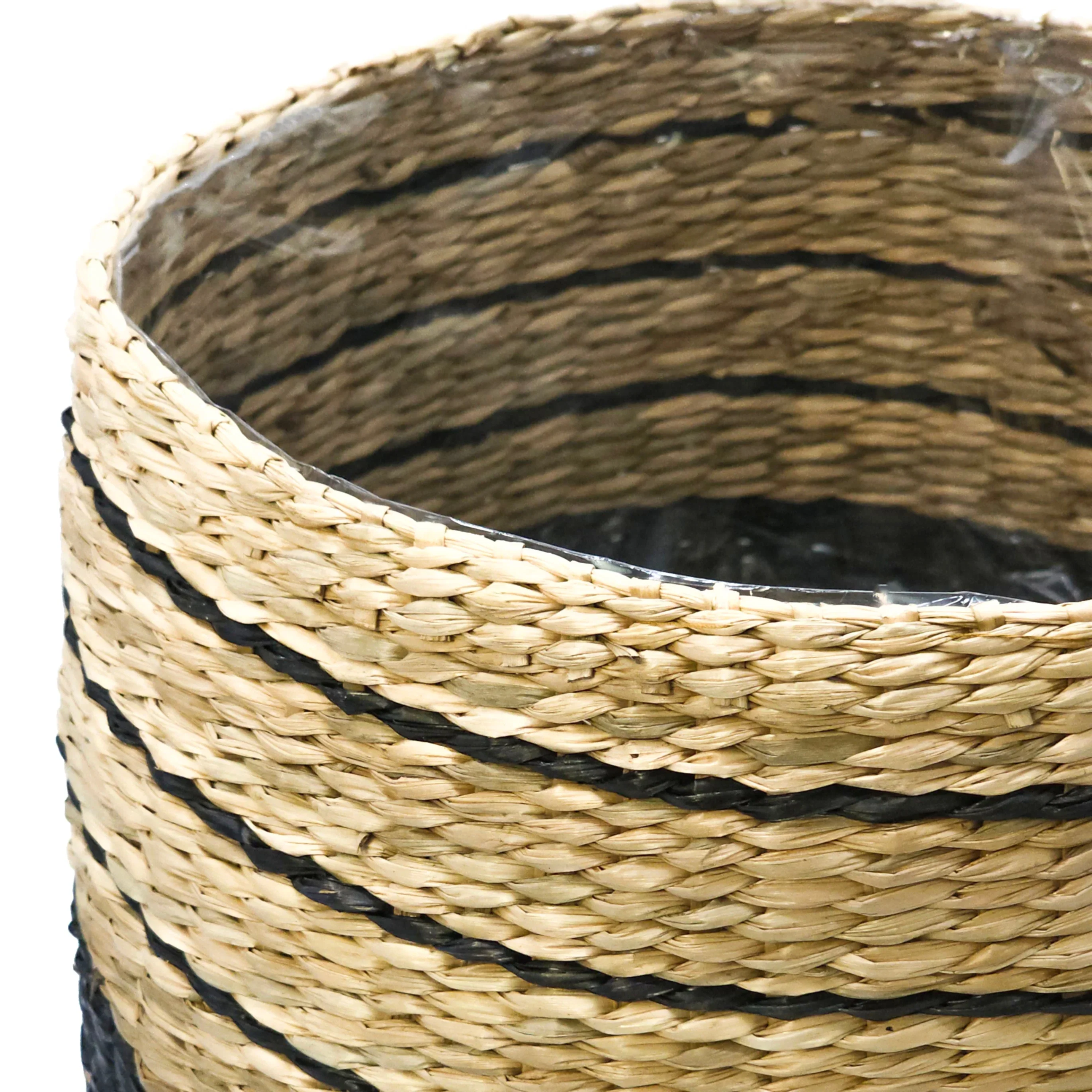 Yayvan Hasır Sepet Kahverengi