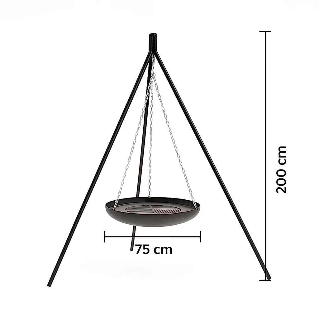 Zincir Askılı Mangal ve Ateş Çukuru